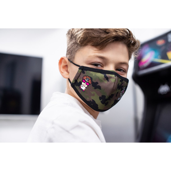 MUC-OFF REUSABLE FACE MASK DR X CAMO - KIDS 