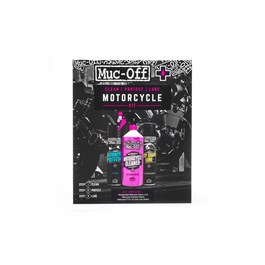 Muc-Off Motorcycle Clean,Protect,Lube Kit 