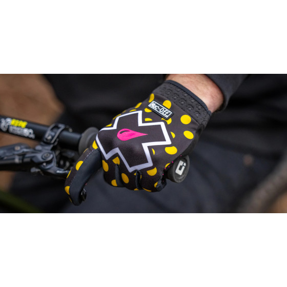 Muc-Off MX/MTB Rukavice - Yellow Polka