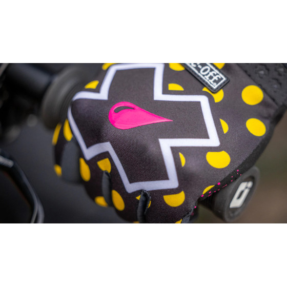 Muc-Off MX/MTB Rukavice - Yellow Polka