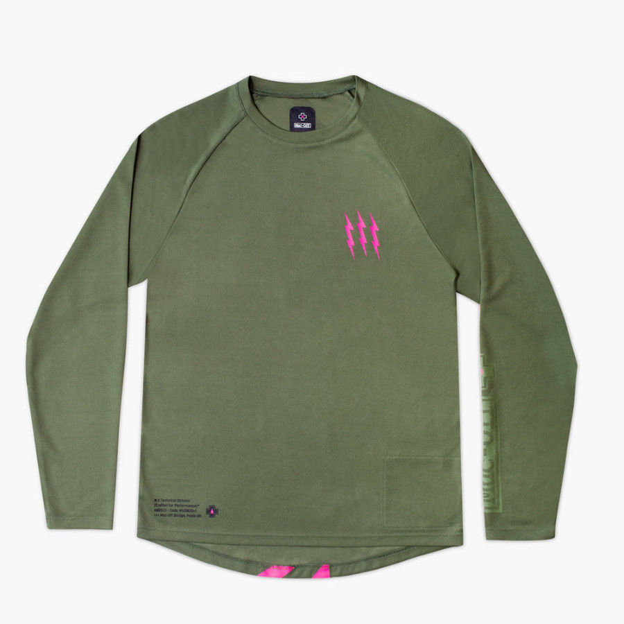 Muc-Off Long Sleeve Riders Jersey Green 