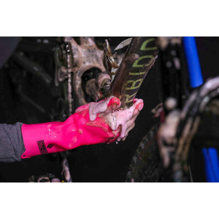 Muc-Off Deep Scrubber Gloves Pink 