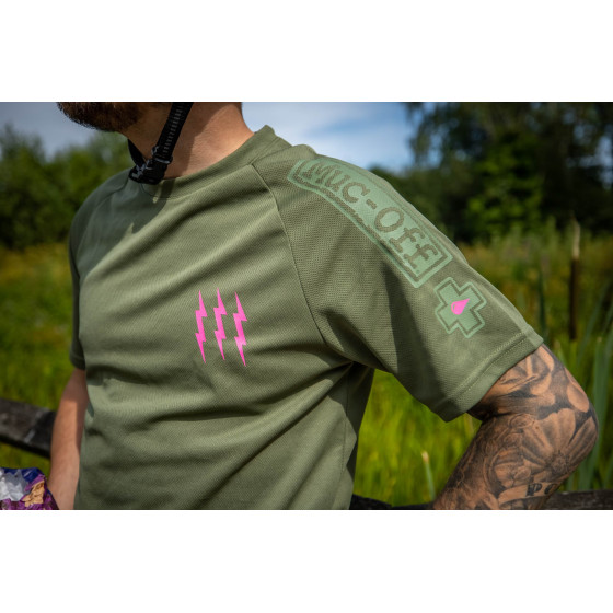 Muc-Off Short Sleeve Riders Jersey Green