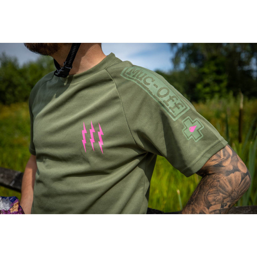 Muc-Off Short Sleeve Riders Jersey Green