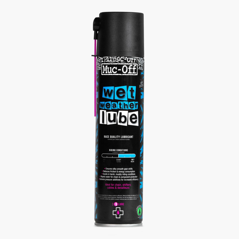 Muc-Off Bicycle Wet Weather Lube Aerosol 400ml Muc-Off Bicycle Wet Weather Lube Aerosol 400ml