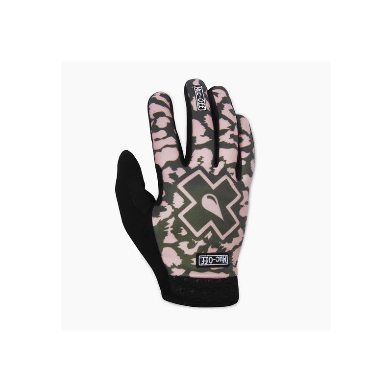 Muc-Off Riders Gloves Green/Pink LEOPARD