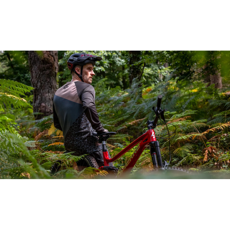 Muc-Off Men's Technical Riders Jersey - Grey/Stone Leopard